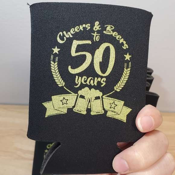 50th Birthday Can Coolers - Picture 3 of 4